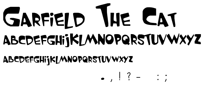 garfield-the-cat-font-fancy-cartoon